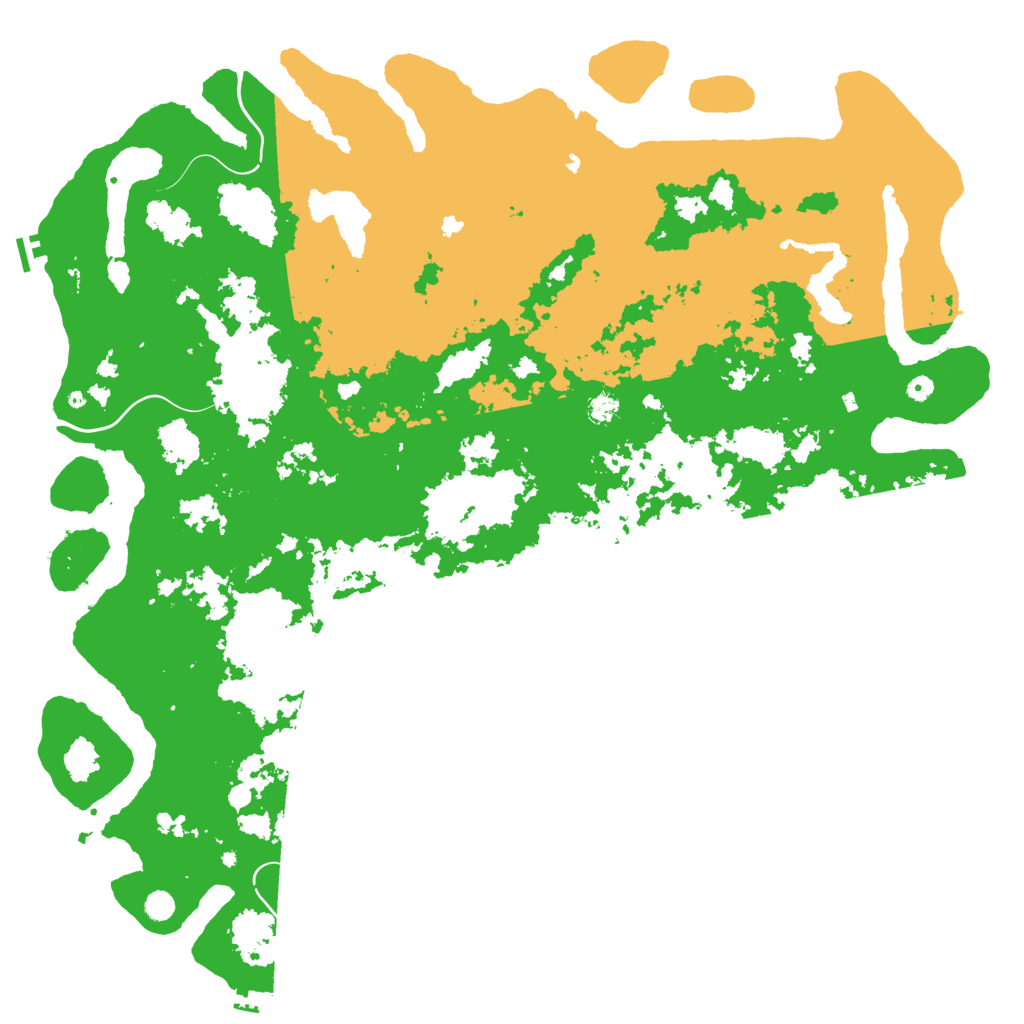 Biome Rust Map: Procedural Map, Size: 6000, Seed: 111535