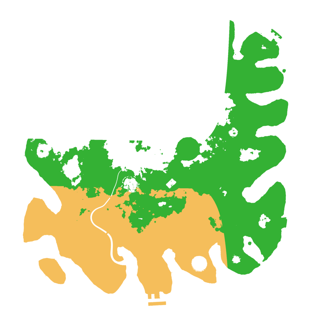 Biome Rust Map: Procedural Map, Size: 3560, Seed: 811122