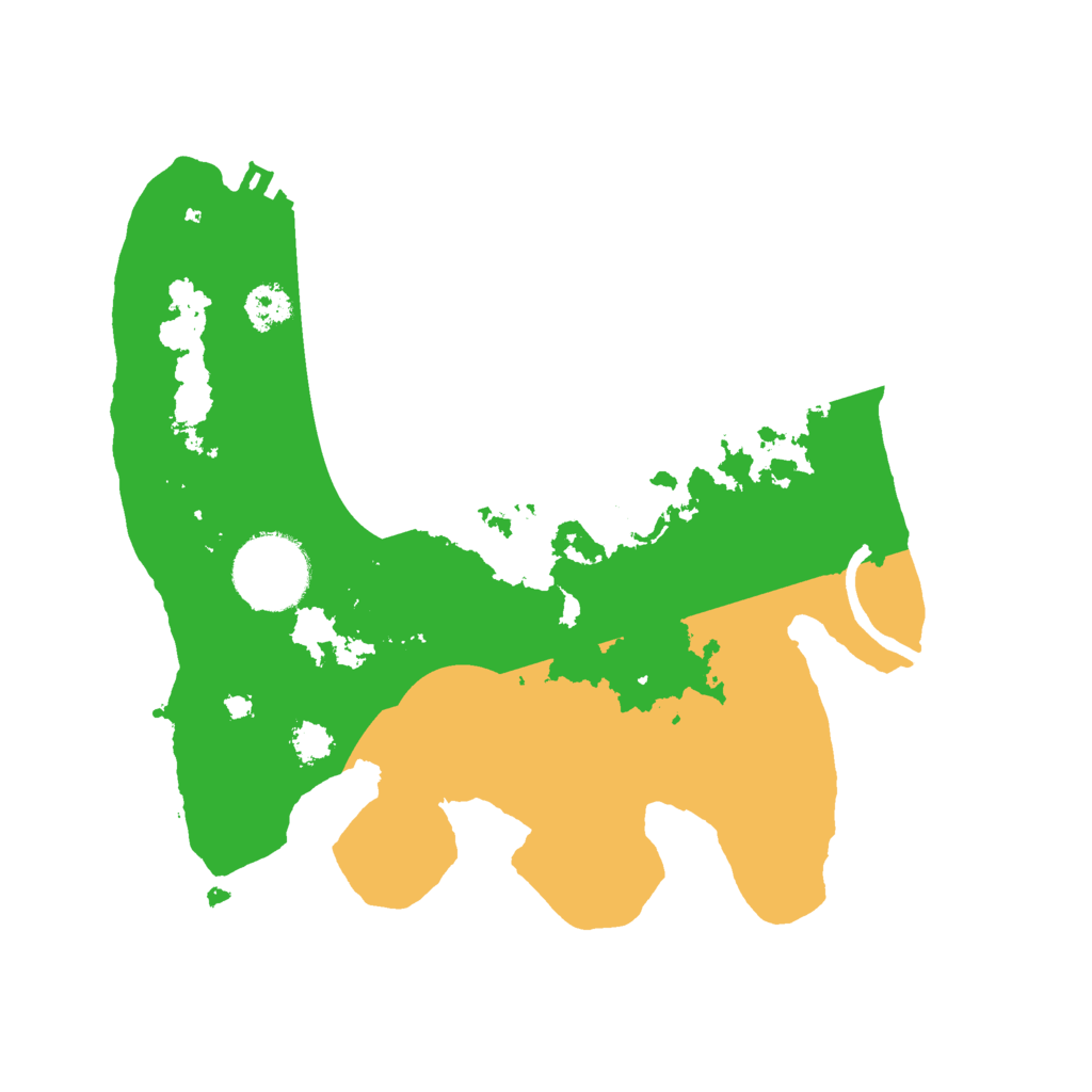 Biome Rust Map: Procedural Map, Size: 2500, Seed: 17496887