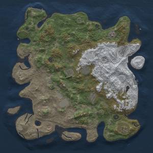 Thumbnail Rust Map: Procedural Map, Size: 4350, Seed: 1337, 19 Monuments