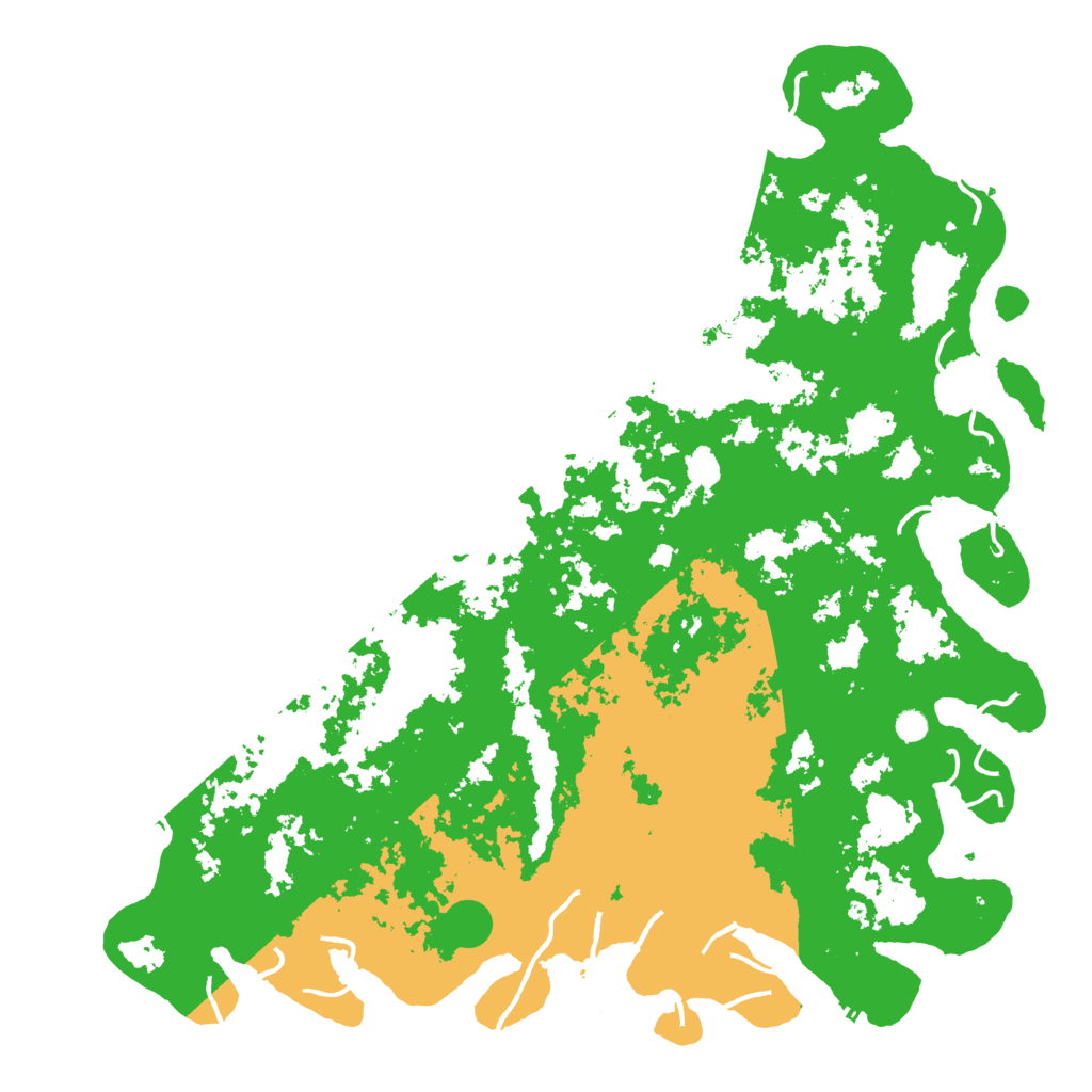 Biome Rust Map: Procedural Map, Size: 6000, Seed: 45605