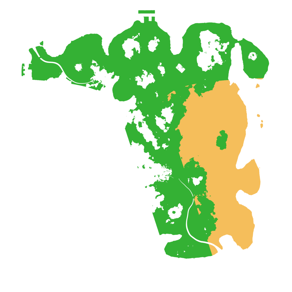 Biome Rust Map: Procedural Map, Size: 3560, Seed: 444809