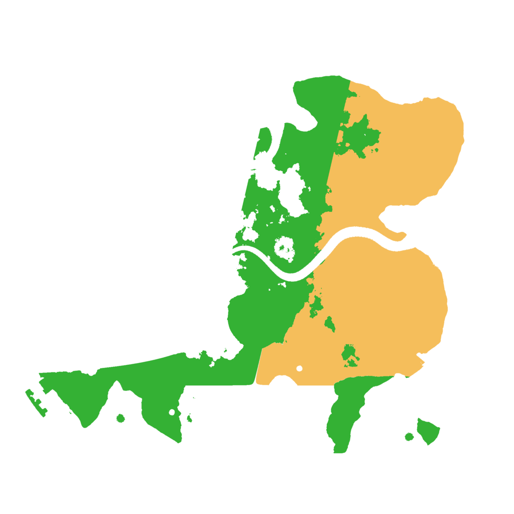 Biome Rust Map: Procedural Map, Size: 2500, Seed: 376175632