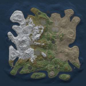 Thumbnail Rust Map: Procedural Map, Size: 3550, Seed: 84032, 19 Monuments