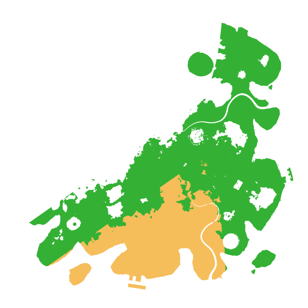Biome Rust Map: Procedural Map, Size: 3500, Seed: 31427528