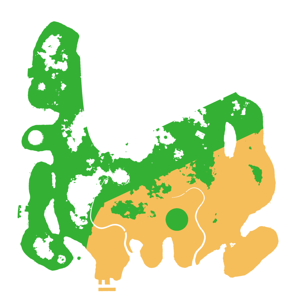 Biome Rust Map: Procedural Map, Size: 3500, Seed: 914734415