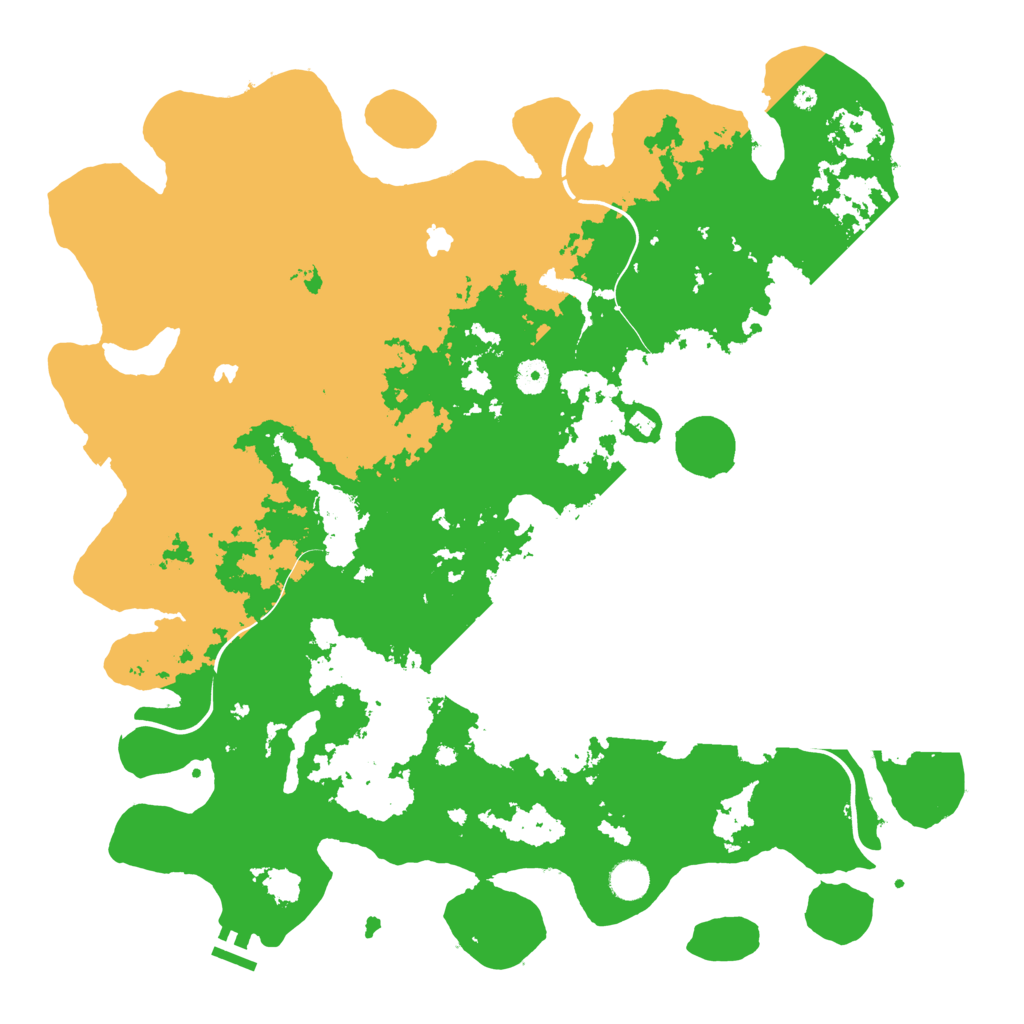 Biome Rust Map: Procedural Map, Size: 4500, Seed: 896134527