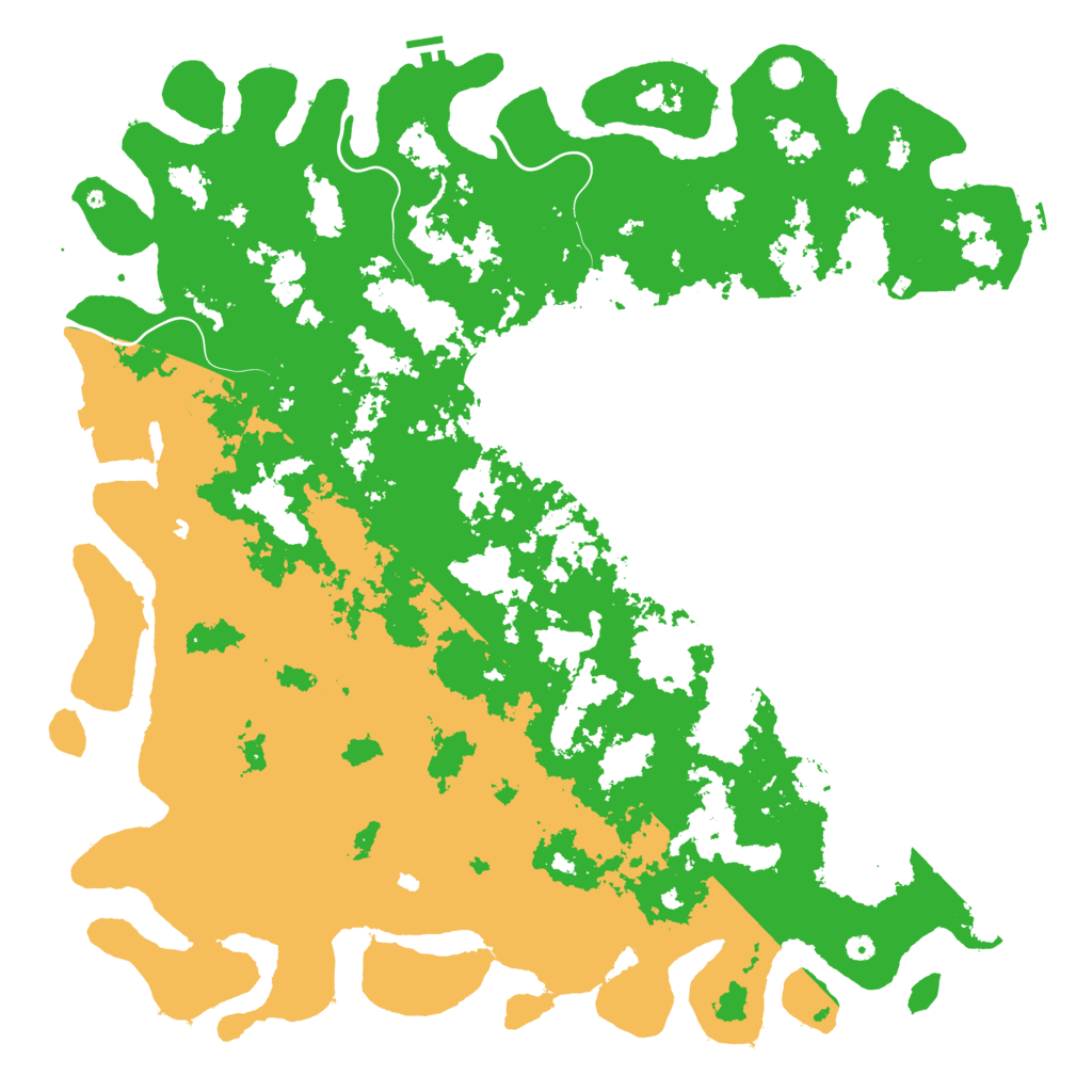 Biome Rust Map: Procedural Map, Size: 6000, Seed: 1967209137
