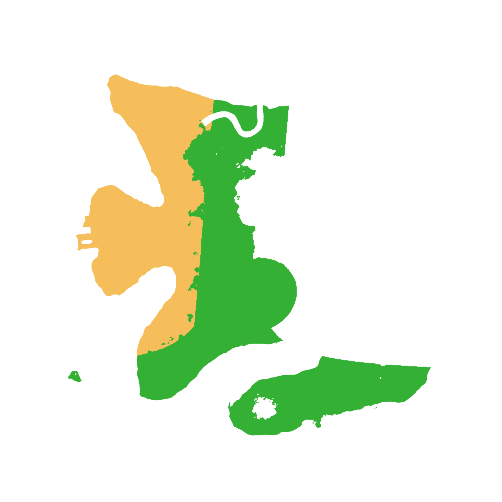 Biome Rust Map: Procedural Map, Size: 2000, Seed: 22289