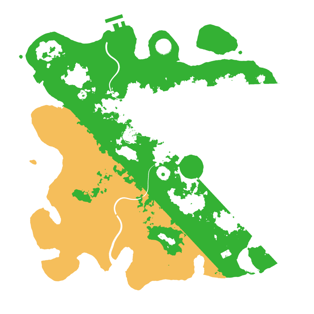 Biome Rust Map: Procedural Map, Size: 3500, Seed: 1143200429