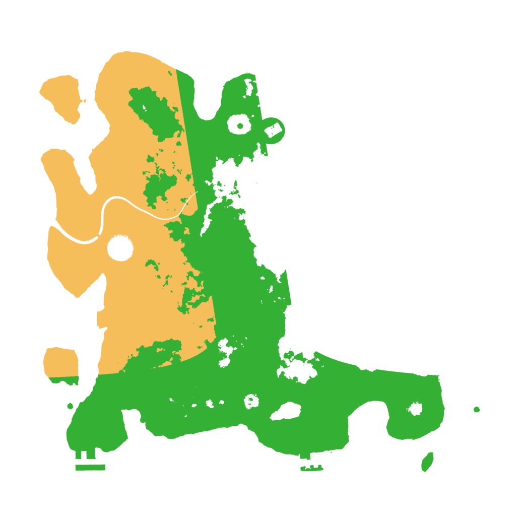 Biome Rust Map: Procedural Map, Size: 3500, Seed: 92518209