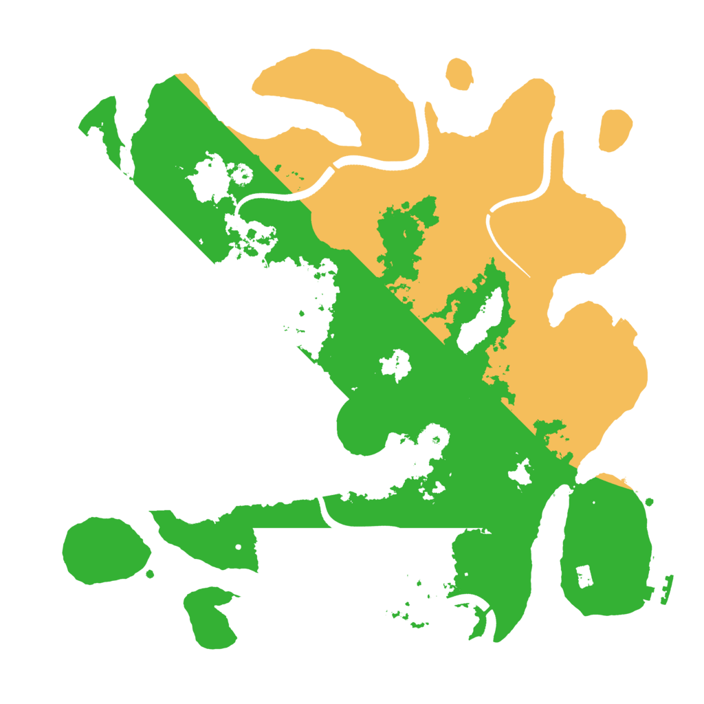 Biome Rust Map: Procedural Map, Size: 3500, Seed: 443821