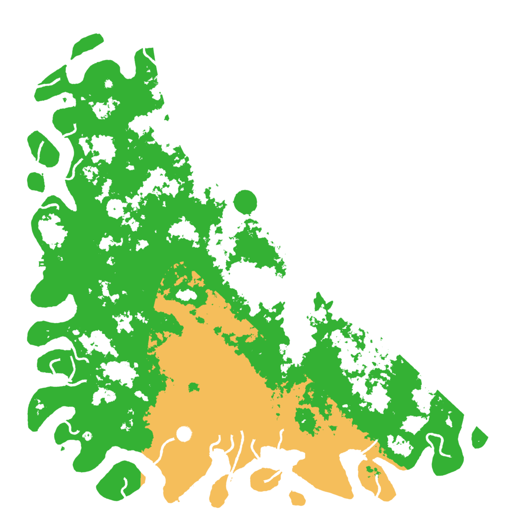 Biome Rust Map: Procedural Map, Size: 6000, Seed: 5001