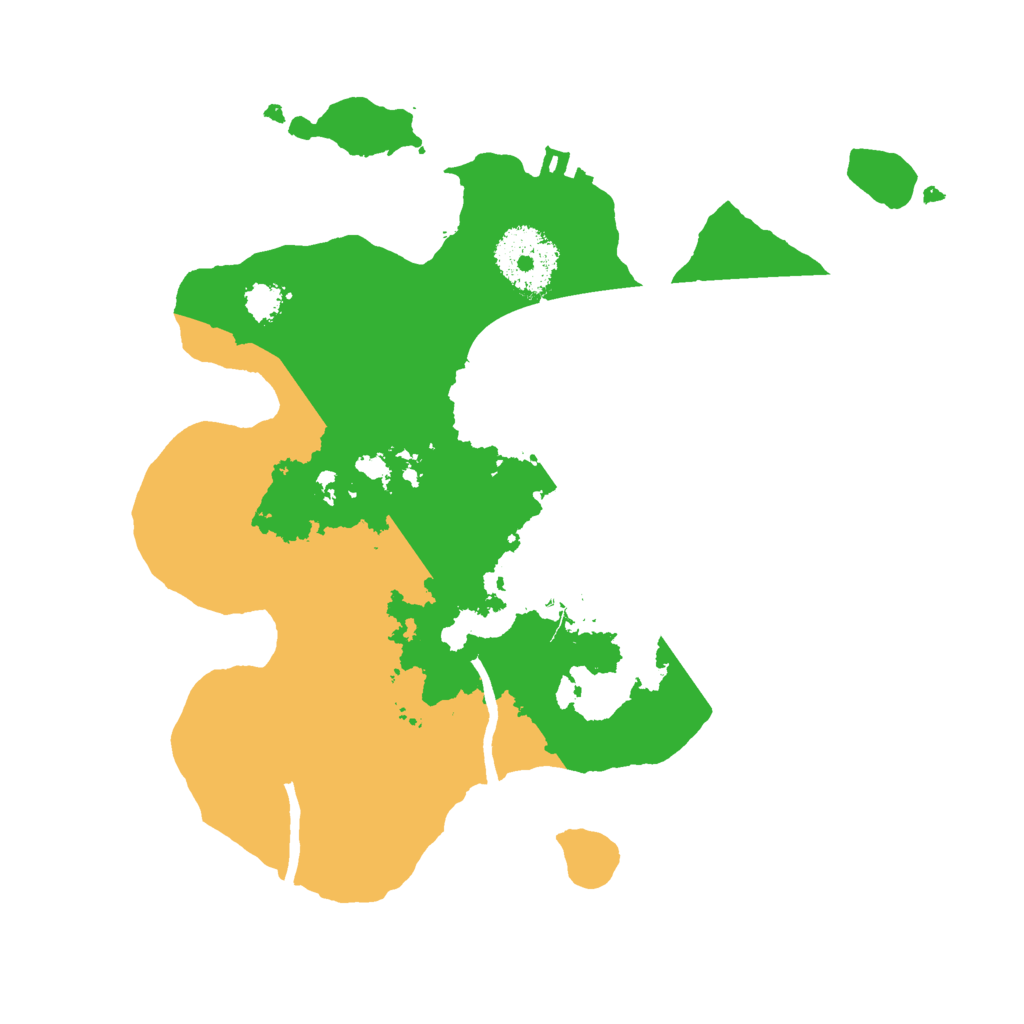 Biome Rust Map: Procedural Map, Size: 2500, Seed: 1396753055