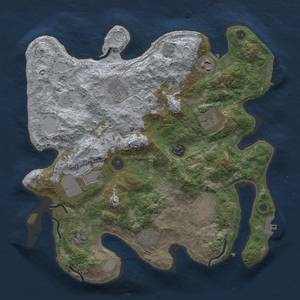 Thumbnail Rust Map: Procedural Map, Size: 3500, Seed: 930307522, 18 Monuments