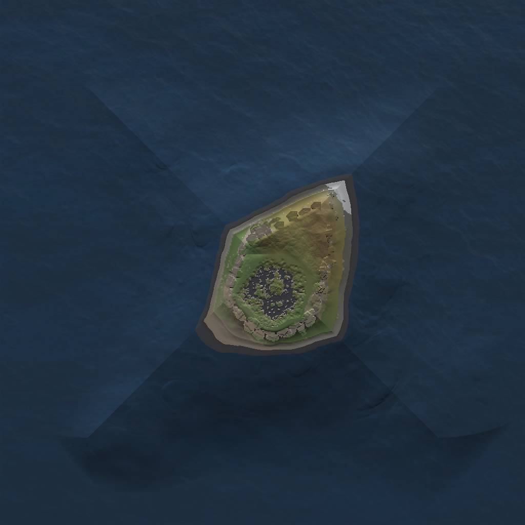 Rust Map: Procedural Map, Size: 1000, Seed: 43453, 3 Monuments