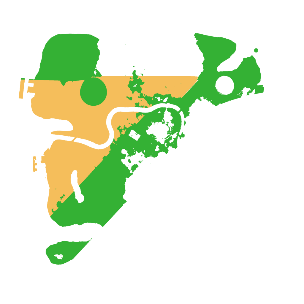 Biome Rust Map: Procedural Map, Size: 3000, Seed: 115761244