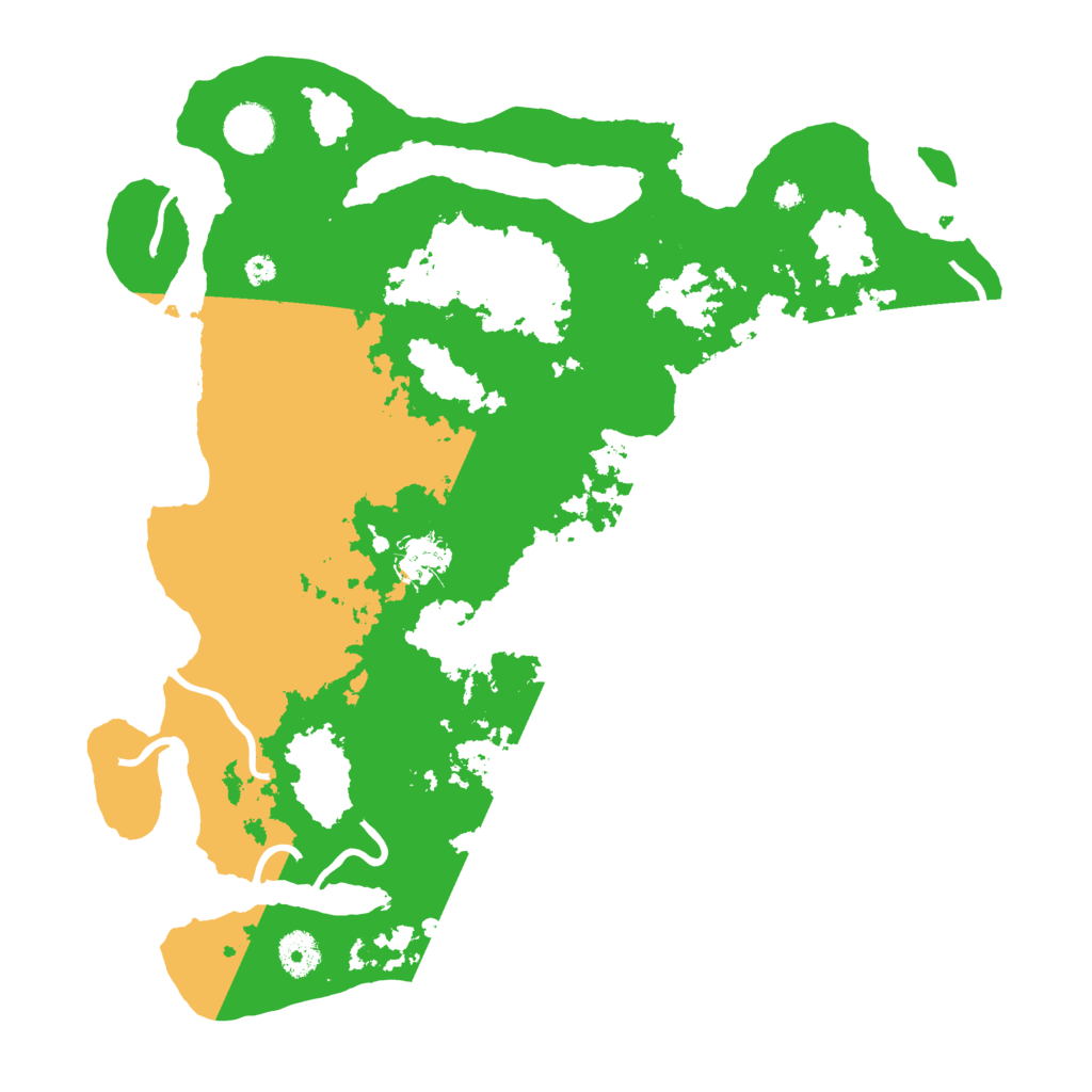 Biome Rust Map: Procedural Map, Size: 3800, Seed: 942011025
