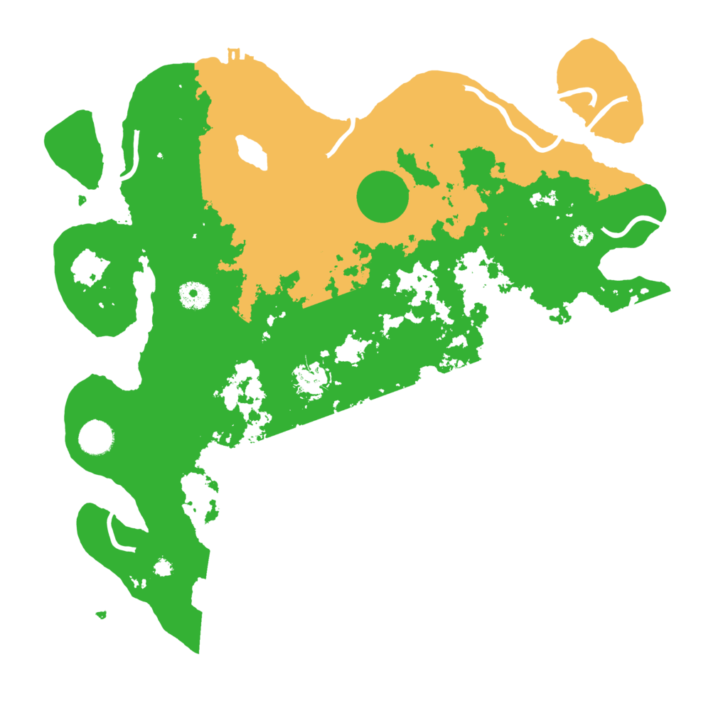Biome Rust Map: Procedural Map, Size: 3700, Seed: 4872255