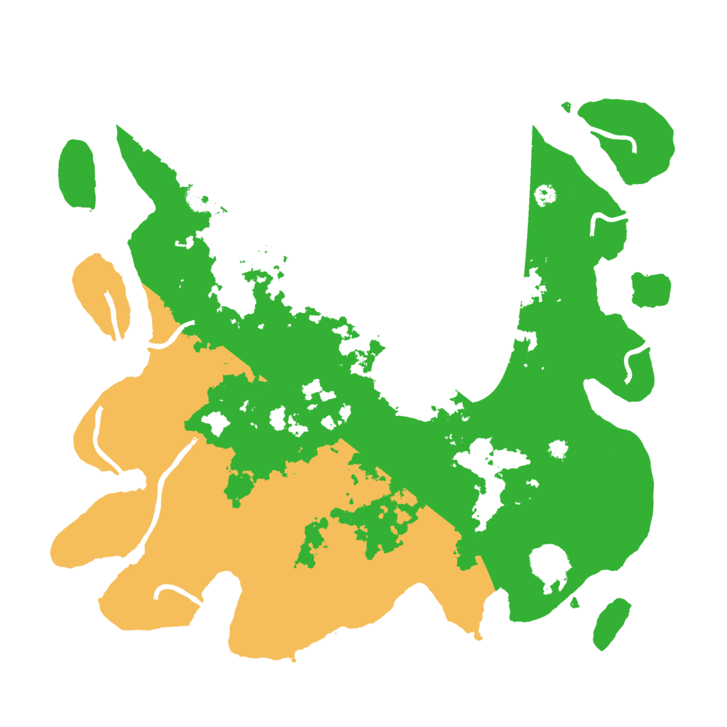 Biome Rust Map: Procedural Map, Size: 3500, Seed: 1340037
