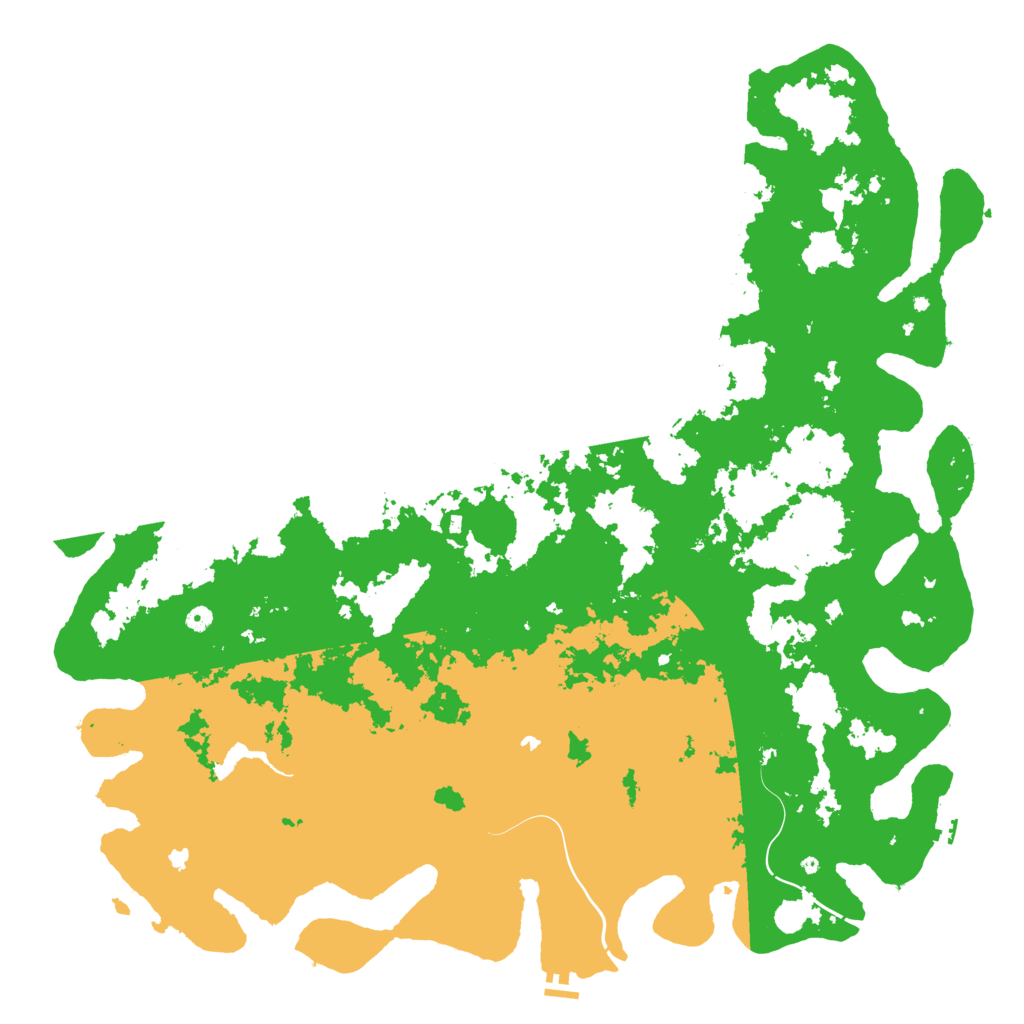 Biome Rust Map: Procedural Map, Size: 6000, Seed: 482231