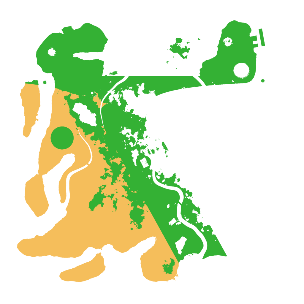 Biome Rust Map: Procedural Map, Size: 3500, Seed: 559143209