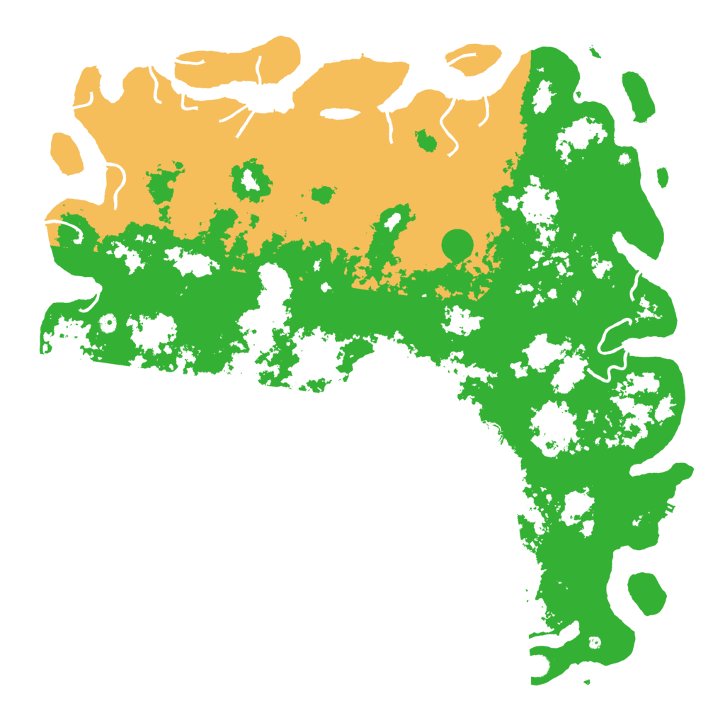Biome Rust Map: Procedural Map, Size: 6000, Seed: 11222666