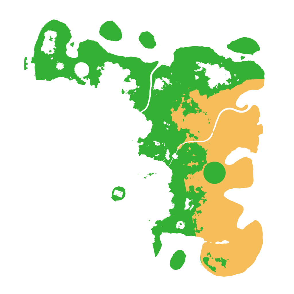 Biome Rust Map: Procedural Map, Size: 3500, Seed: 79319