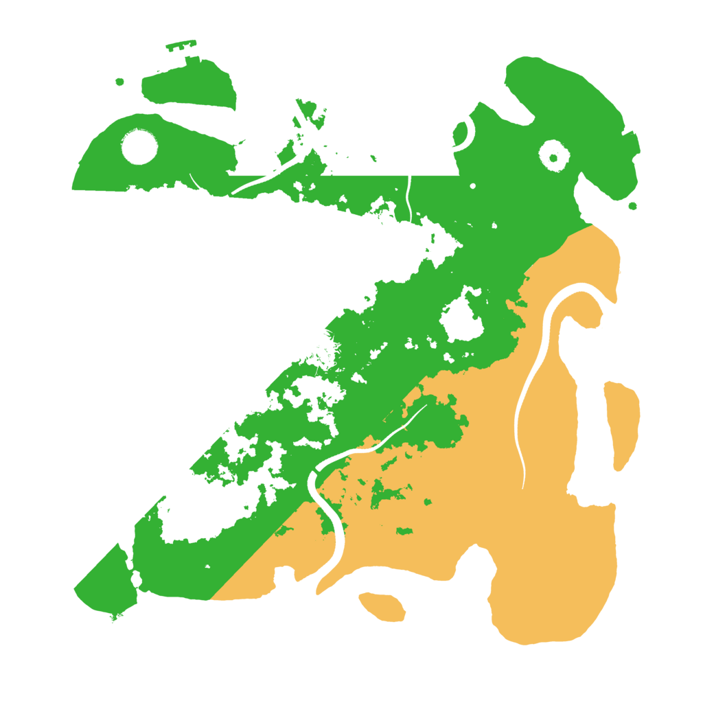 Biome Rust Map: Procedural Map, Size: 3500, Seed: 1268220527
