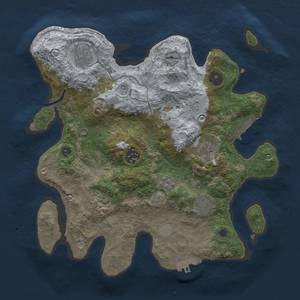 Thumbnail Rust Map: Procedural Map, Size: 3200, Seed: 875360502, 13 Monuments