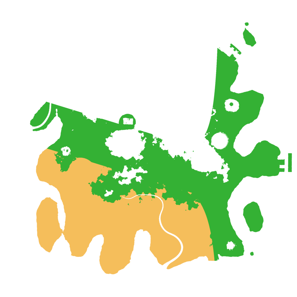 Biome Rust Map: Procedural Map, Size: 3200, Seed: 875360502
