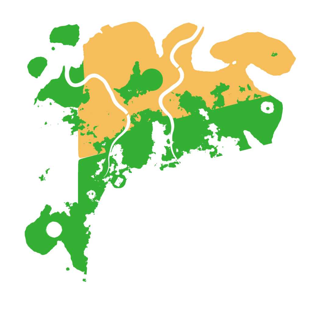 Biome Rust Map: Procedural Map, Size: 3700, Seed: 882172641