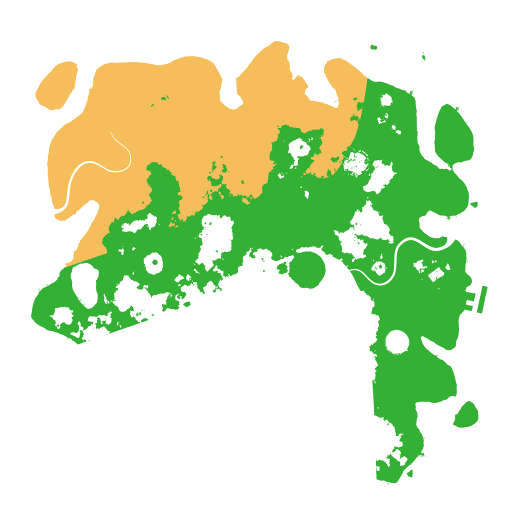 Biome Rust Map: Procedural Map, Size: 3800, Seed: 27210623