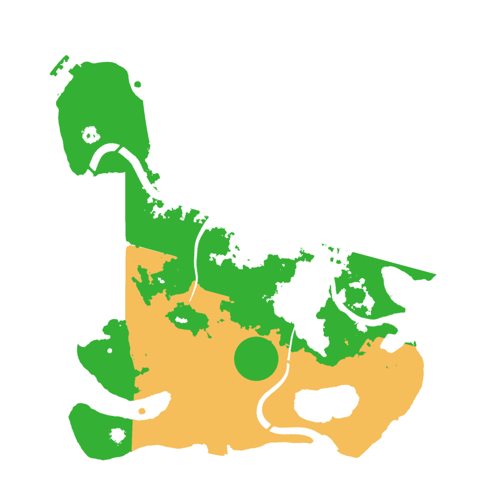 Biome Rust Map: Procedural Map, Size: 3000, Seed: 2126829259
