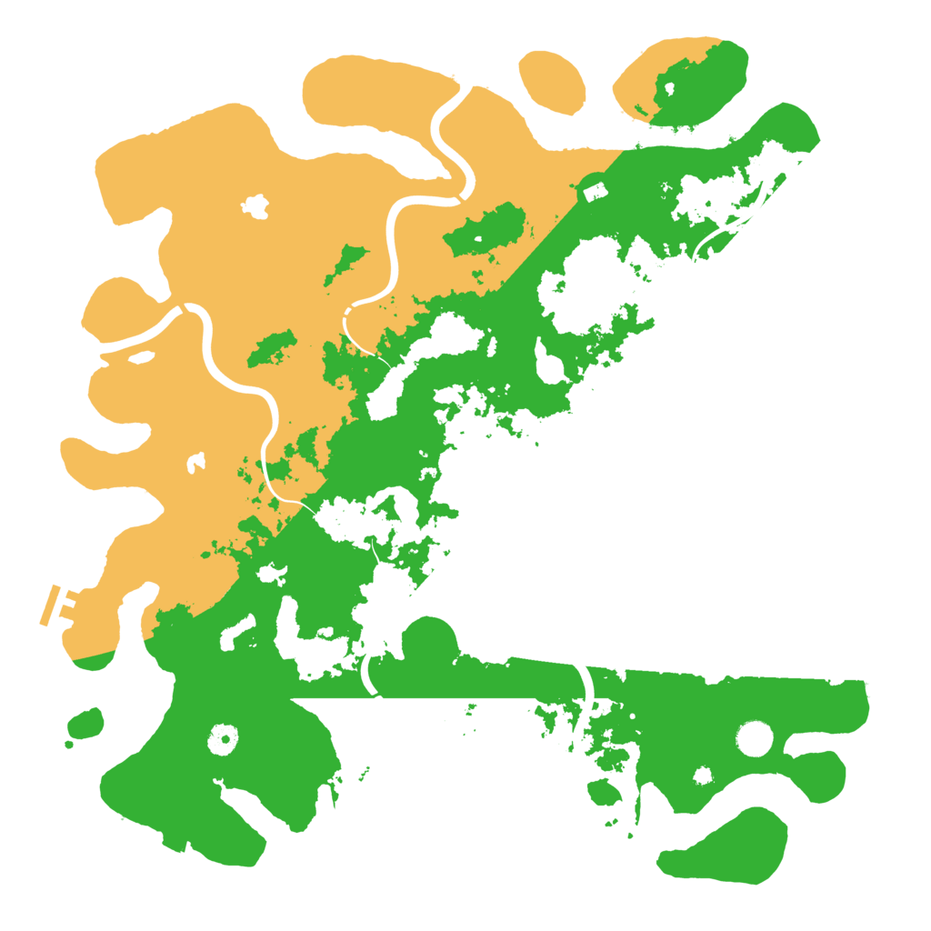 Biome Rust Map: Procedural Map, Size: 4500, Seed: 621356612