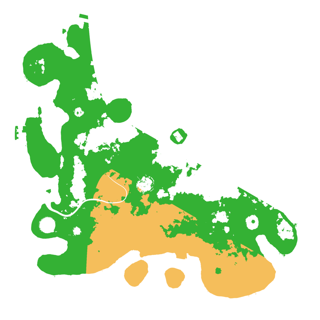 Biome Rust Map: Procedural Map, Size: 3500, Seed: 1625860056