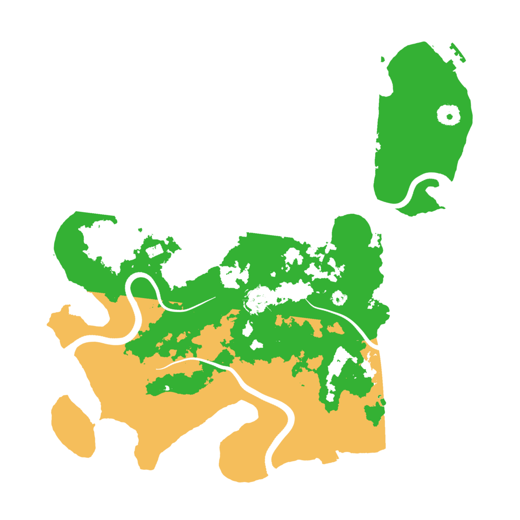 Biome Rust Map: Procedural Map, Size: 3500, Seed: 57163064