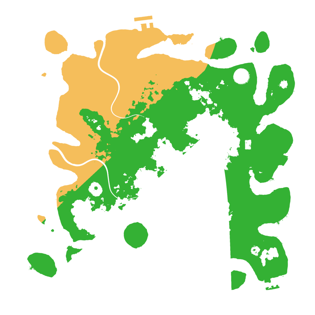 Biome Rust Map: Procedural Map, Size: 3500, Seed: 1109720570