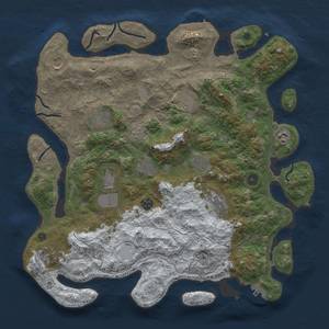 Thumbnail Rust Map: Procedural Map, Size: 4250, Seed: 1215225412, 20 Monuments