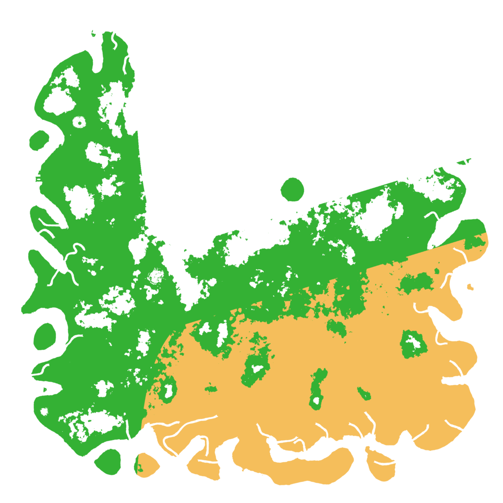 Biome Rust Map: Procedural Map, Size: 6000, Seed: 1453701210