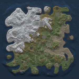 Thumbnail Rust Map: Procedural Map, Size: 4300, Seed: 1113070, 18 Monuments