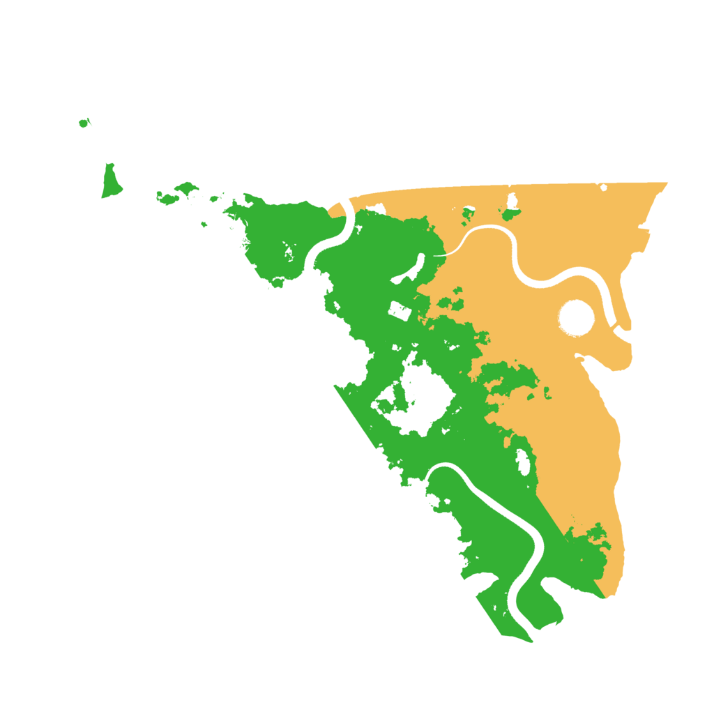 Biome Rust Map: Procedural Map, Size: 3500, Seed: 37856