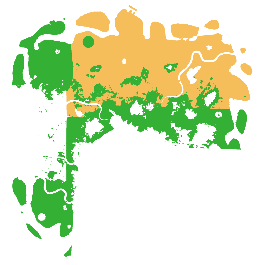 Biome Rust Map: Procedural Map, Size: 6000, Seed: 866666682