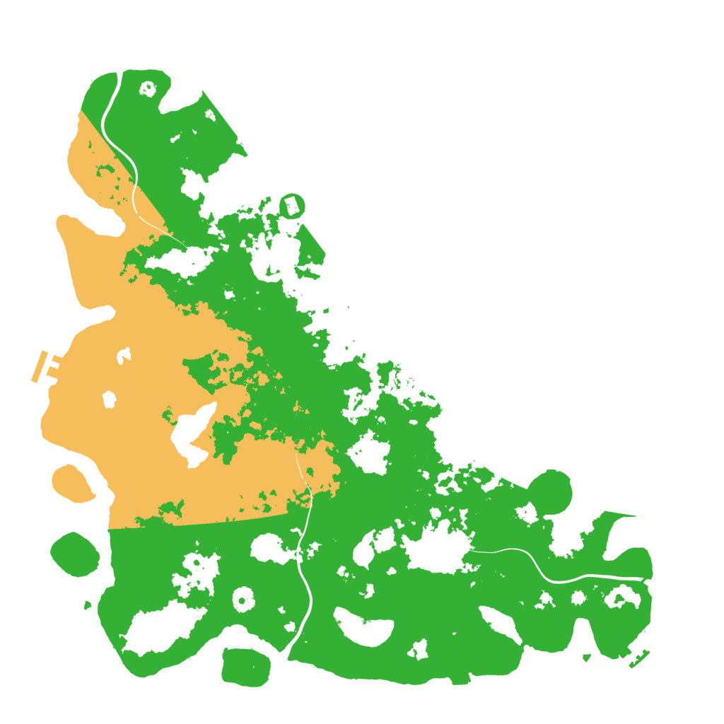 Biome Rust Map: Procedural Map, Size: 4500, Seed: 7296545
