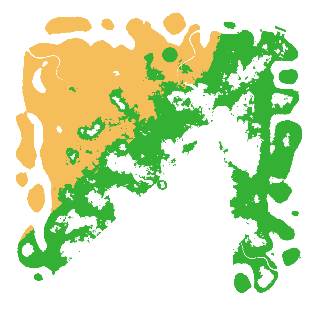 Biome Rust Map: Procedural Map, Size: 5500, Seed: 14689
