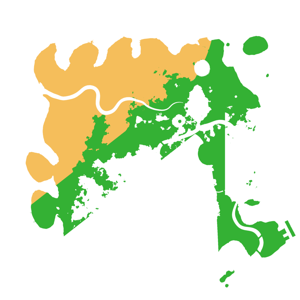 Biome Rust Map: Procedural Map, Size: 3500, Seed: 402752538