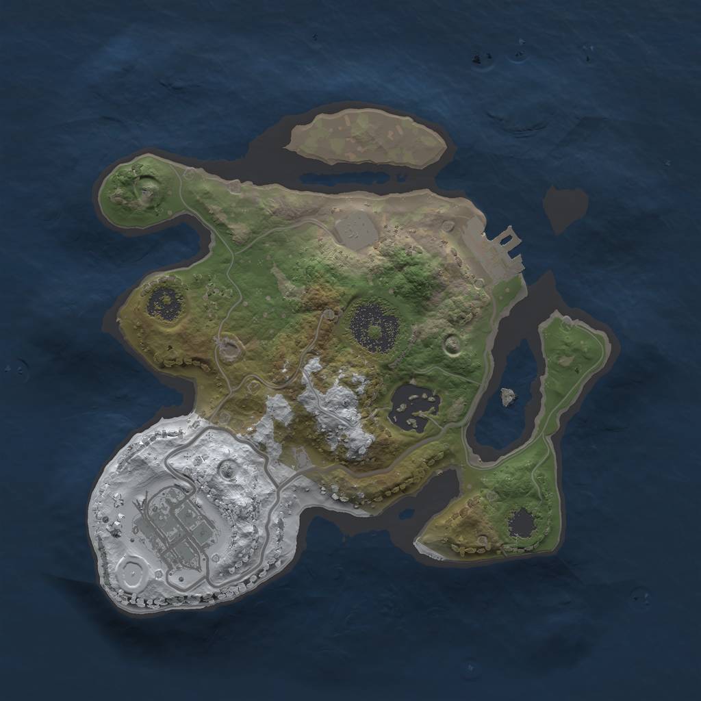 Rust Map: Procedural Map, Size: 2125, Seed: 4250, 8 Monuments