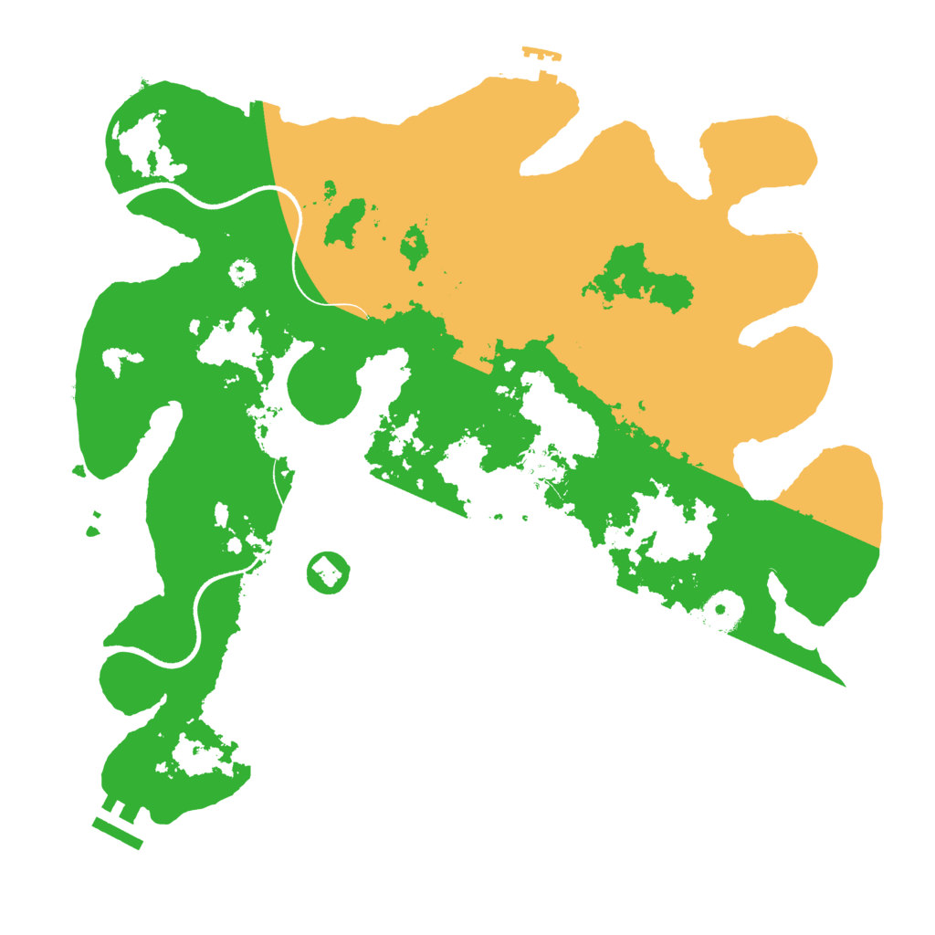 Biome Rust Map: Procedural Map, Size: 3550, Seed: 3765404