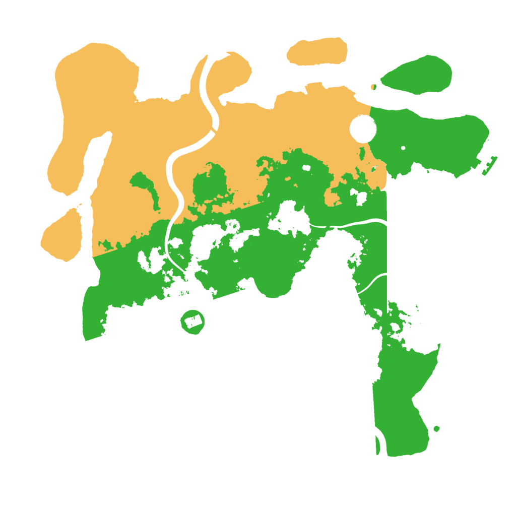 Biome Rust Map: Procedural Map, Size: 3500, Seed: 75617566