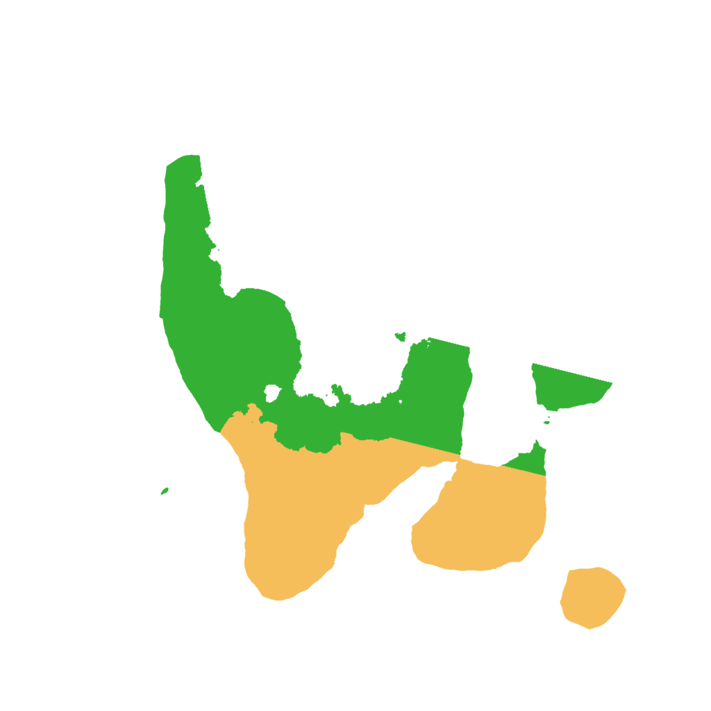 Biome Rust Map: Barren, Size: 2000, Seed: 45563445